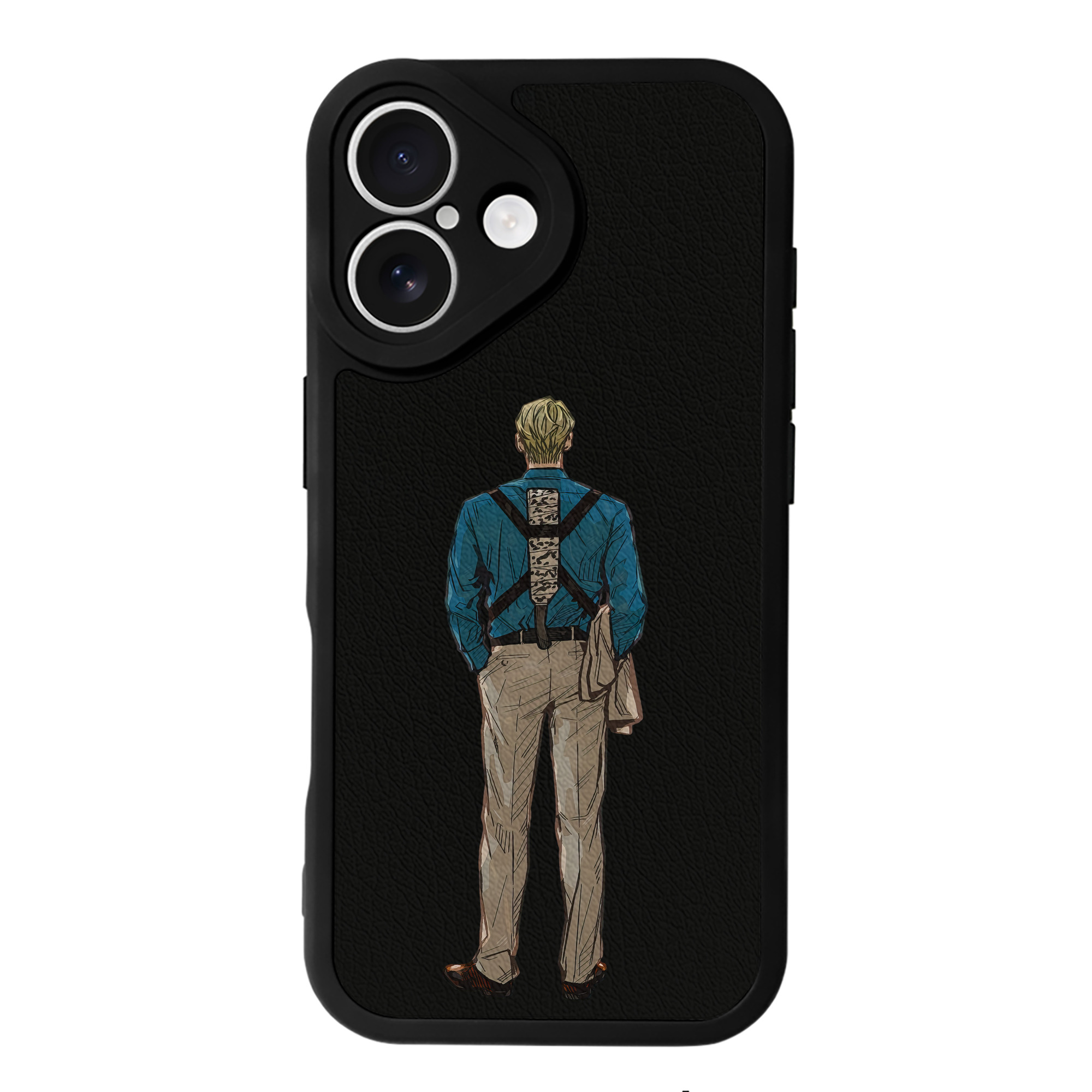 （画像用） 呪術廻戦 Jujutsu Kaisen 【iPhone 16シリーズ対応】シリコンスマホケース（レザー調） 材質：シリコン